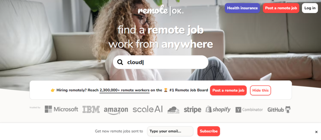remoteok online platform to make money