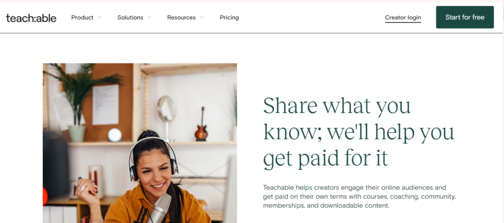 teachable online earning site