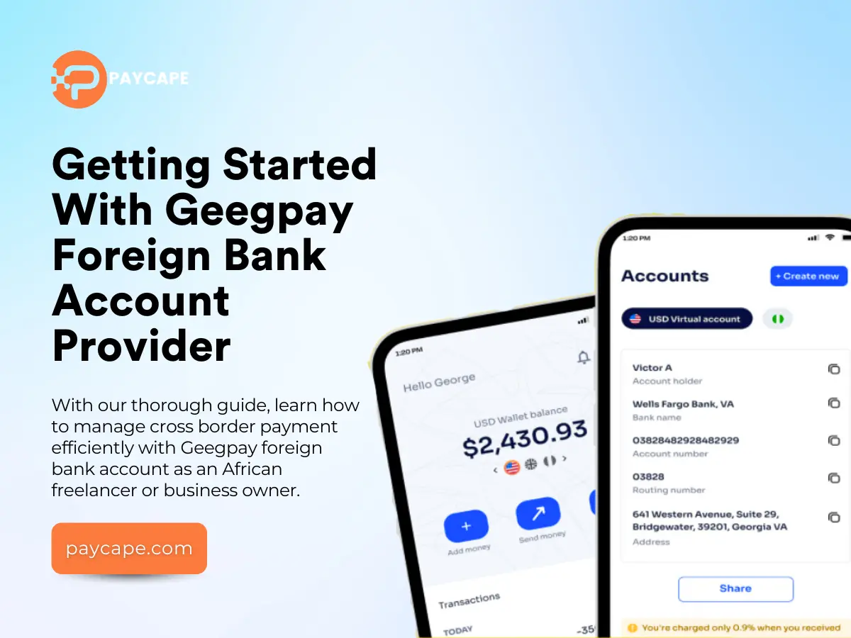 Geegpay Foreign Bank Account Provider