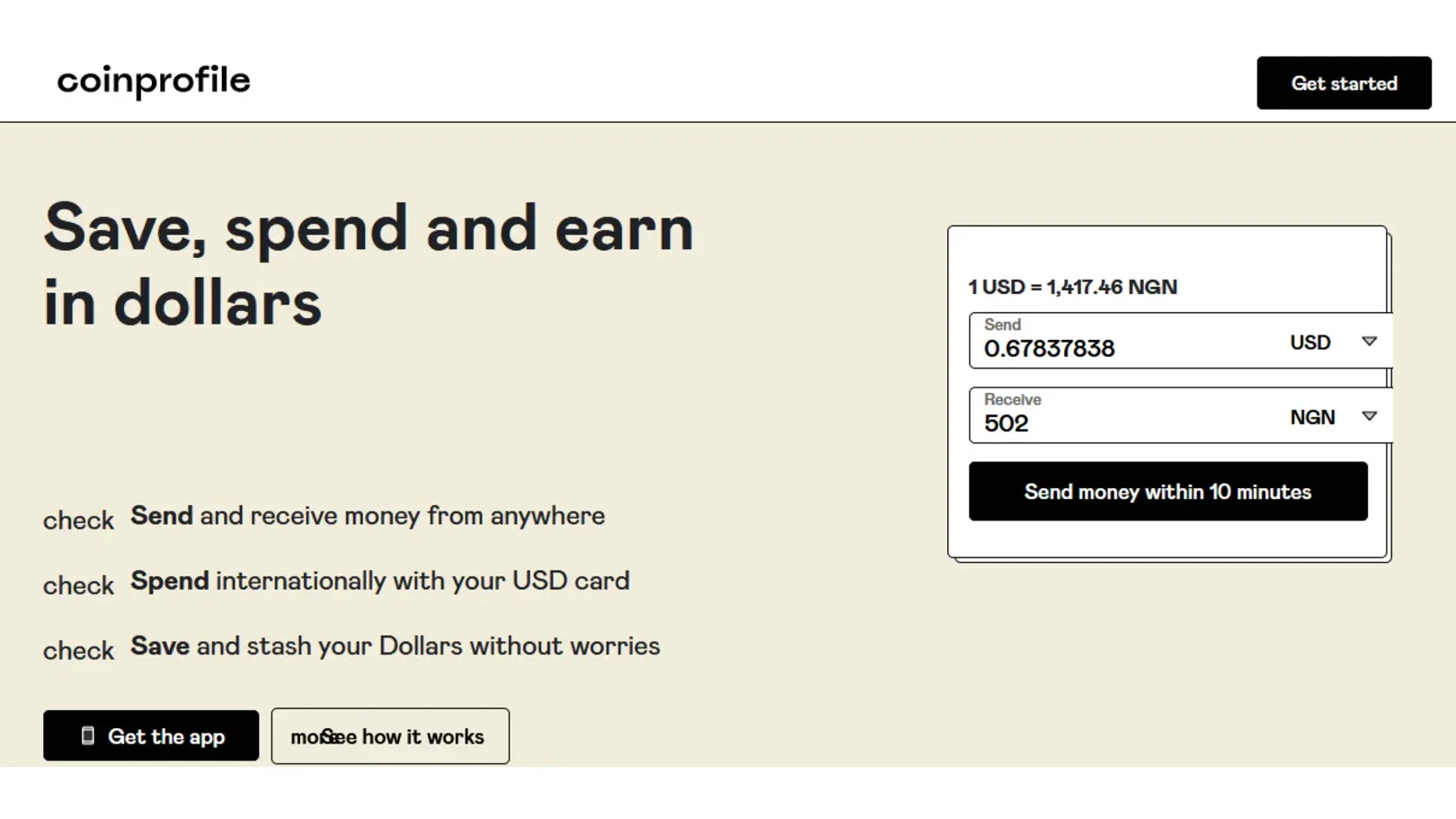 coinprofile virtual card operator