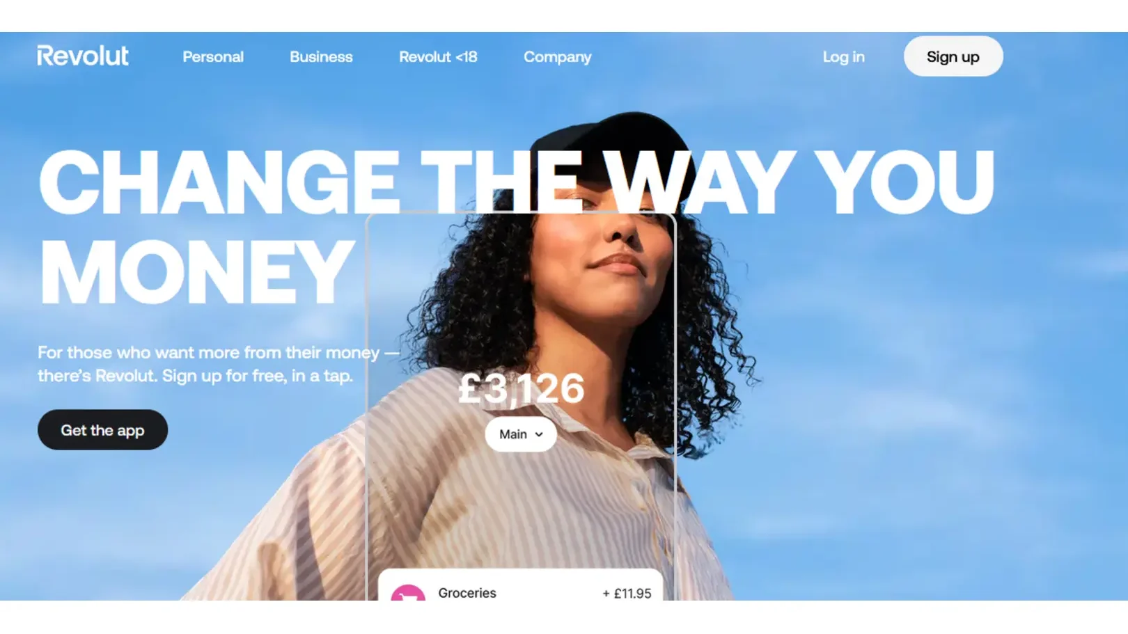 A picture showing Revolut-one of the popular foreign bank account providers