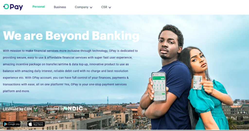 Opay online banking app in Nigeria